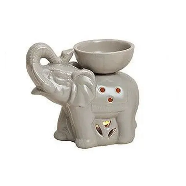 Mitienda Shop Mitienda Shop Duftlampe aus Keramik Elefant, Grau, – Produktbild 1 von 3
