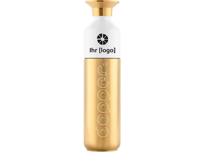 Dopper Dopper Trinkflasche "Solid Steel" 490 ml inkl. 1-farbigem Aufdruck, gold – Produktbild 1 von 1