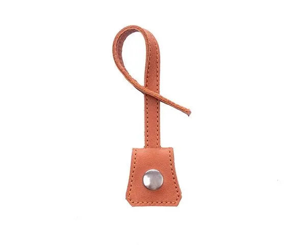 Ritagli di G Ritagli di G Token-Halter PENNY aus recyceltem Leder für Taschen 100% Made in Italy, Hellbraun, – Produktbild 2 von 4