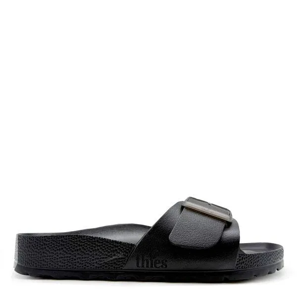 thies Vegane Ecofoam Strap Sandale von thies ® aus recyceltem EVA, Black (schwarz), – Produktbild 1 von 4