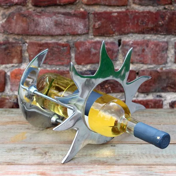 Mitienda Shop Mitienda Shop Weinflaschenhalter aus Zinn "Mond & Sonne" – Produktbild 4 von 4