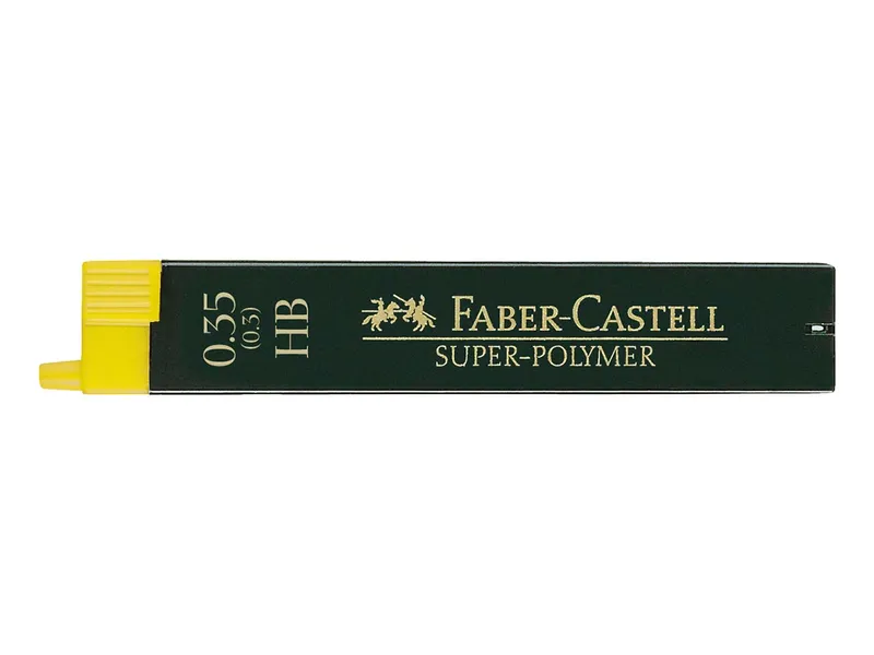 Faber-Castell 12 Faber-Castell Ersatzmine für Druckbleistifte 'Super-Polymer' 0,35 mm HB – Produktbild 1 von 2