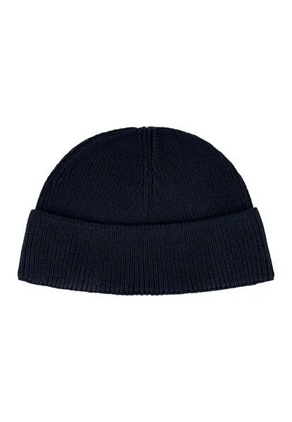 MELA MELA Kurze Rippstrick Mütze RAFI, Navy, – Produktbild 1 von 4