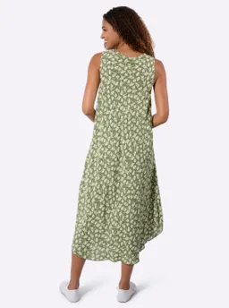 Witt Druckkleid khaki-weiß-bedruckt – Produktbild 1 von 1