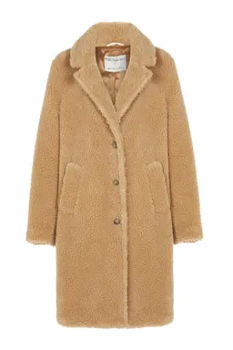 Will's Vegan Store Will's Vegan Store Damen vegan Mantel Aus Recyceltem Teddy Beige – Produktbild 1 von 1