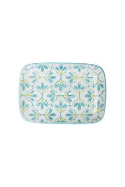 Tranquillo Seifenschale FLORAL - blau – Produktbild 1 von 1