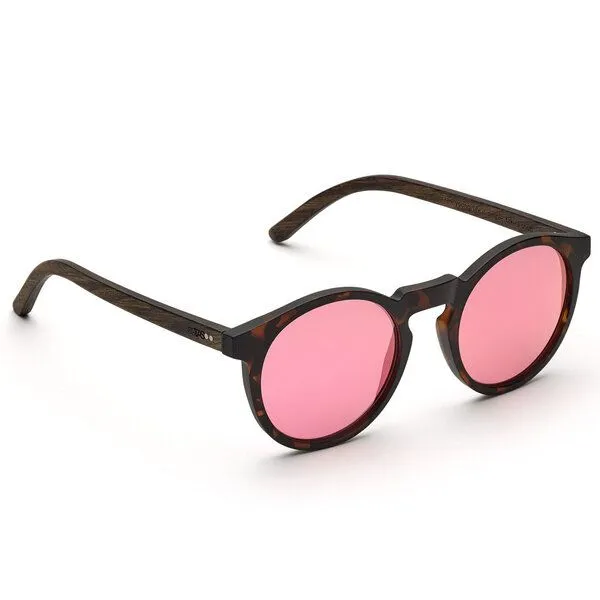 TAKE A SHOT TAKE A SHOT Sonnenbrille Lisi Walnussholz, Braun, – Produktbild 2 von 4