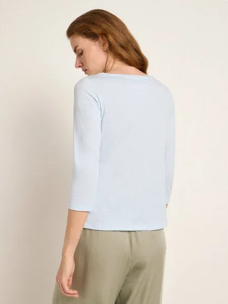 LANIUS LANIUS U-Boot-Shirt mit 3/4-Arm, Skyway, – Produktbild 3 von 4