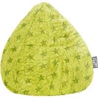 Sitzsack "fluffy stars XL", 70 x 110 cm, grün – Produktbild 1 von 1