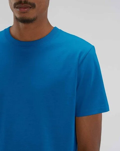 YTWOO YTWOO Herren schweres Bio T-Shirt. Männer Premium Basic Shirt. Heavy Cotton, Royalblau, – Produktbild 2 von 4