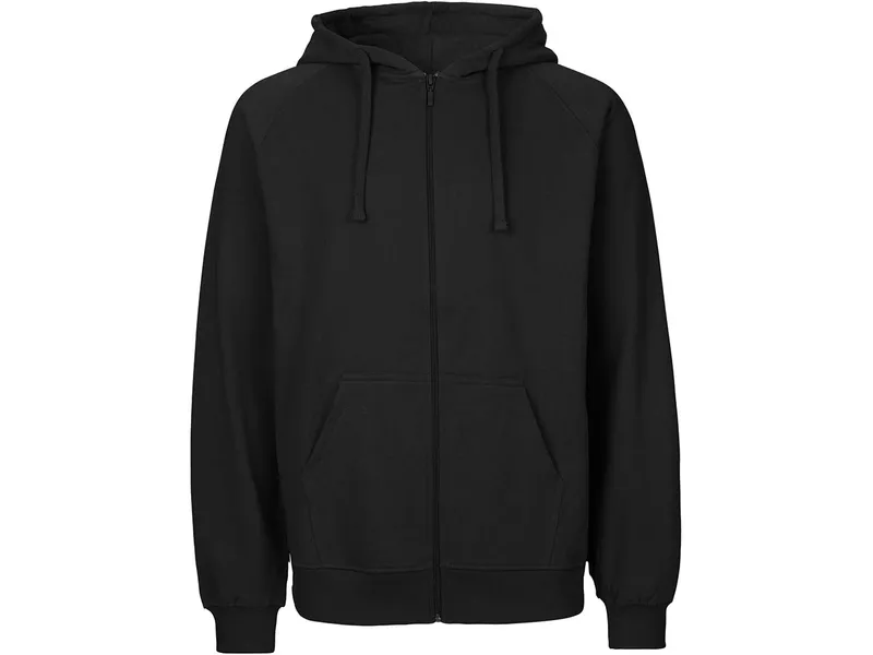 Neutral Neutral Bio-Unisex-Zip-Hoodie 'Tiger Cotton' mit gebürstetem Fleece, black, Gr. XL – Produktbild 1 von 1