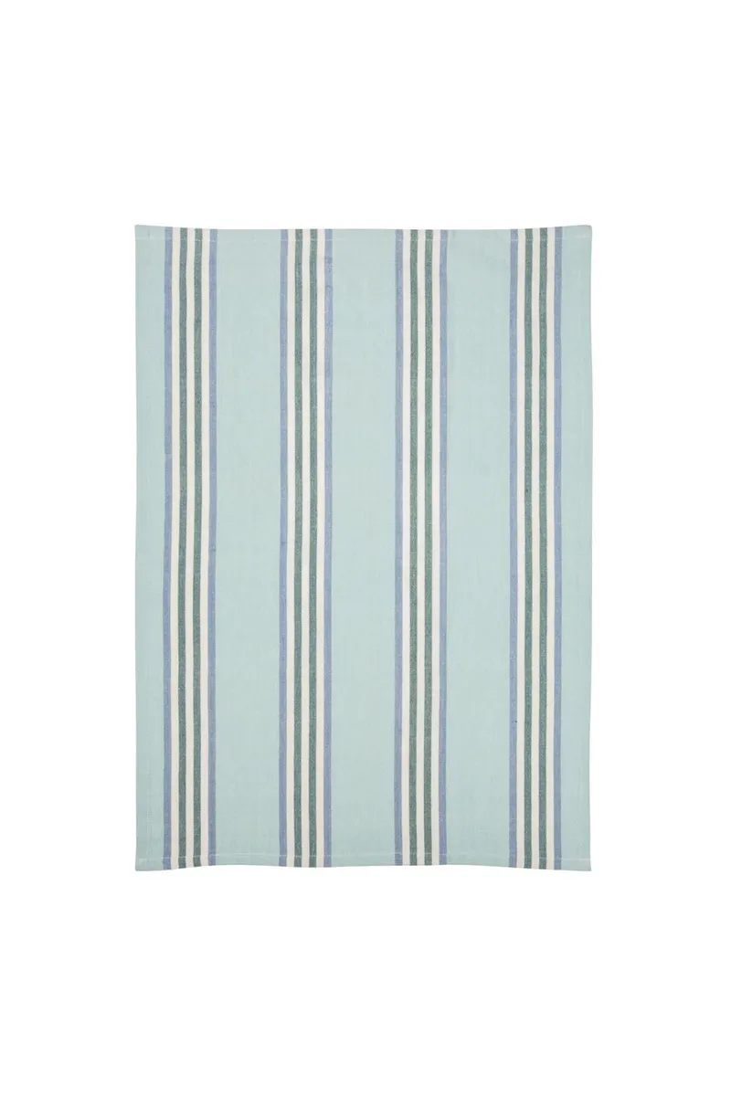 Tranquillo Geschirrtuch STRIPES 2er Set (Bio-Baumwolle) - blau – Produktbild 1 von 3