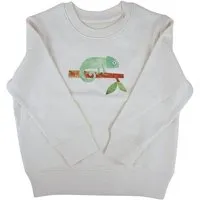 MelaDi Meladi Kinder Sweater aus Biobaumwolle - Chamäleon auf Natural White – Produktbild 1 von 1