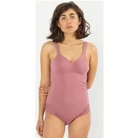 erlich textil erlich textil Magdalena Body mit Spitze aus Bio-Baumwolle, made in Europe, Mauve, – Produktbild 2 von 6