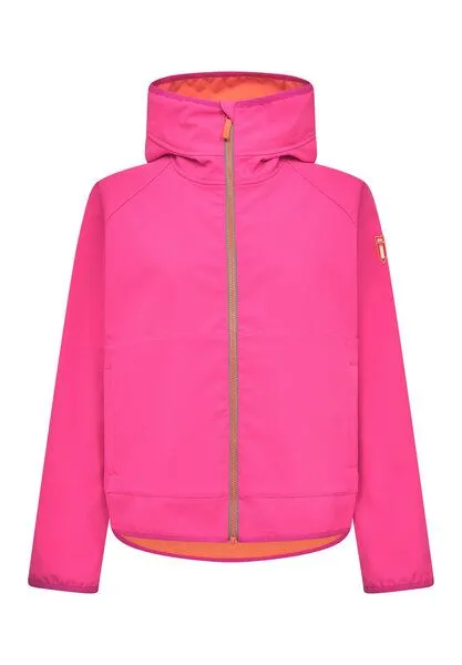 derbe derbe Softshelljacke „Peutby“, Pink glo tiger lily, – Produktbild 2 von 4