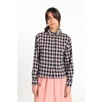 SUITE13LAB SUITE13LAB Damen vegan Hemd Vila Check Schwarz Ecru – Produktbild 1 von 1