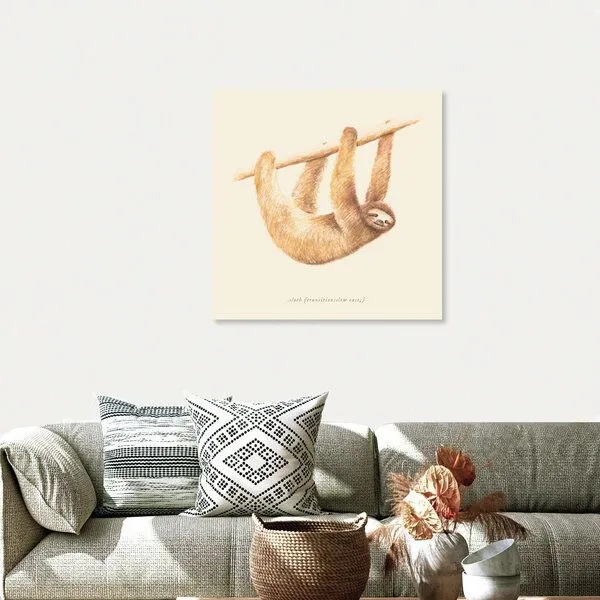 Photocircle Photocircle Poster / Leinwandbild - Faultier – Produktbild 4 von 4
