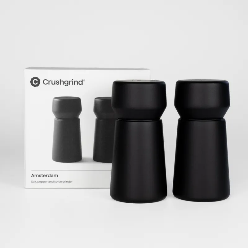 Gewürzmühle Rosenheim Gewürzmühlen-2er-Set, Amsterdam, Buche, Black, 11 cm – Produktbild 1 von 1