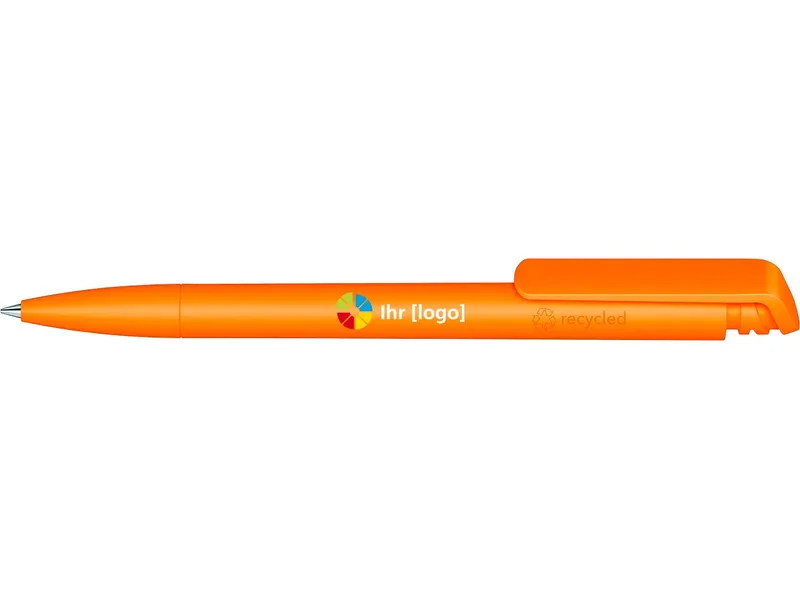 Senator Senator Kugelschreiber "Trento Matt Recycled" inkl. 4-farbigem Aufdruck, Orange, – Produktbild 1 von 1