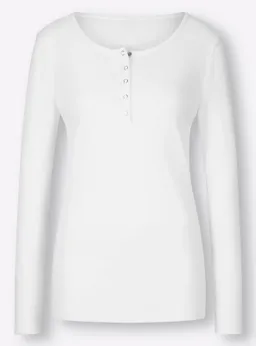 heine Langarmshirt weiß – Produktbild 1 von 1