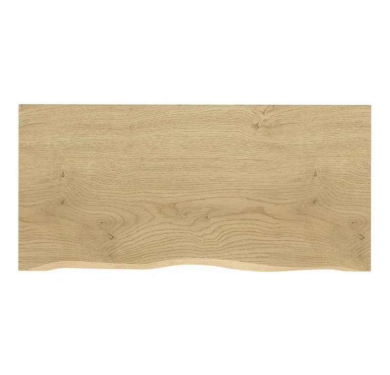 Lomadox Waschtischplatte DURANGO-56, 100 cm breit in Eiche mit Baumkante, Braun, – Produktbild 3 von 5