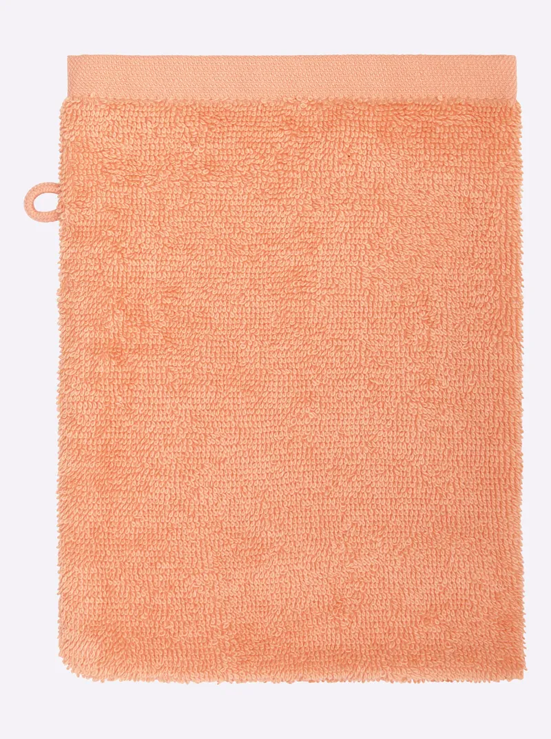 wäschepur Handtuch apricot, Apricot, – Produktbild 2 von 3