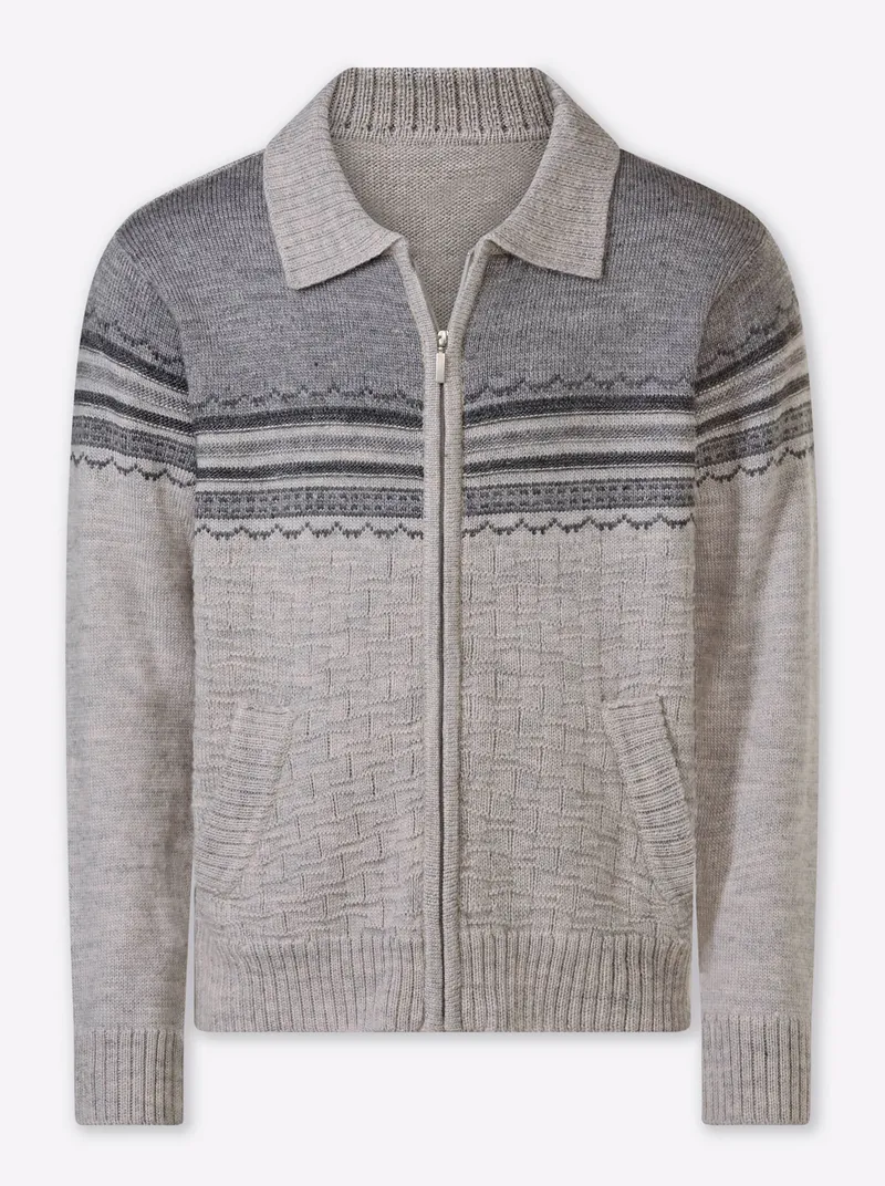 marco donati Strickjacke grau-meliert, Grau-meliert, – Produktbild 1 von 2
