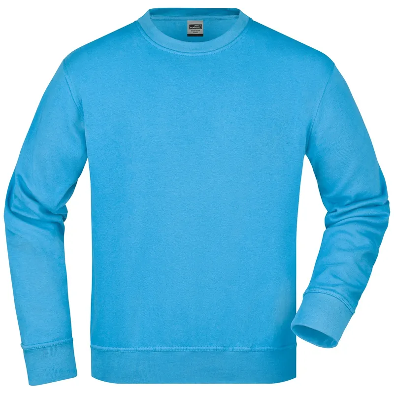 James & Nicholson James & Nicholson Klassisches Rundhals-Sweatshirt JN840, Aqua, – Produktbild 1 von 1