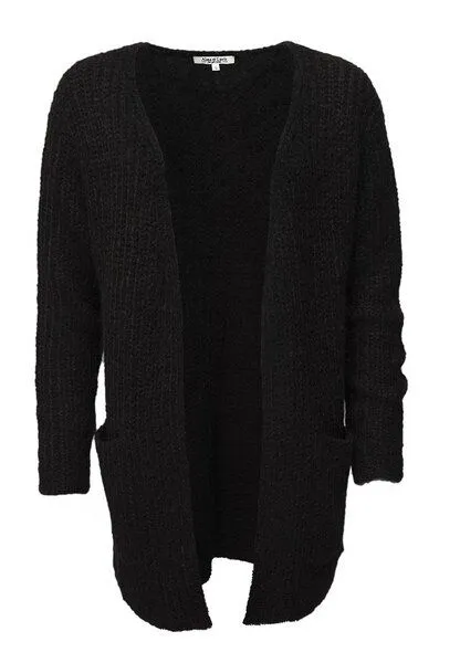 Alma & Lovis Alma & Lovis Strickjacke aus Suri-Alpaka-Woll-Mix | Suri Jacke, Raven (schwarz), – Produktbild 4 von 4