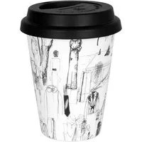 Könitz Könitz Porzellantasse 'CoffeeToGo' Deckel schwarz, 380 ml – Produktbild 1 von 1