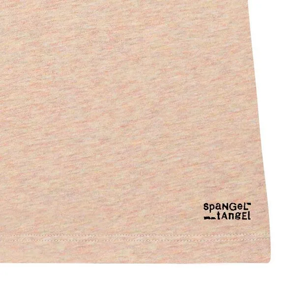 Spangeltangel Spangeltangel T-Shirt bedruckt, "Clownfisch", nachhaltig, Biobaumwolle, Brustprint, Damen, Kurzarmshirt, Damenshirt, Frauen, bio, Rosé (bunt meliert), – Produktbild 3 von 3