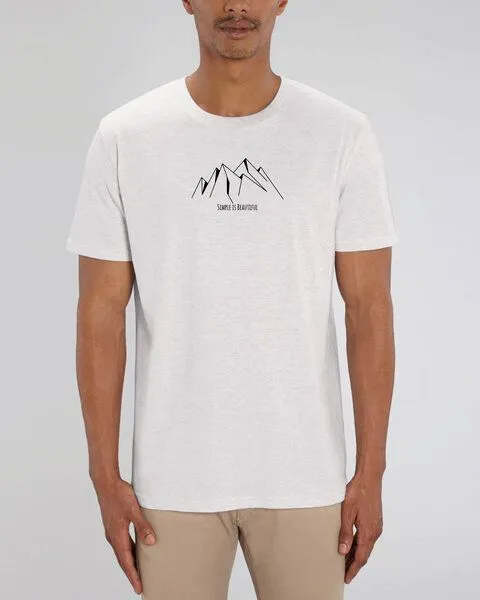 Human Family Human Family Bio Unisex Rundhals T-Shirt "Create - Simplicity", Grau-meliert, – Produktbild 3 von 4