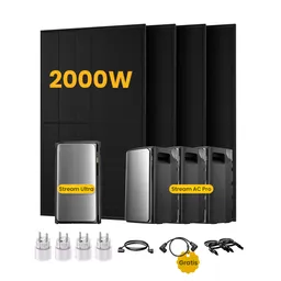 EcoFlow EcoFlow Stream Ultra, All-in-One Speicher für Balkonkraftwerke, mit 4 x 500 Bifaziale Solarmodule, by Powerness - Stream Ultra + 3 x Stream AC Pro | 7680Wh / 4 x Smart Plug / Selbstabholung – Produktbild 1 von 1