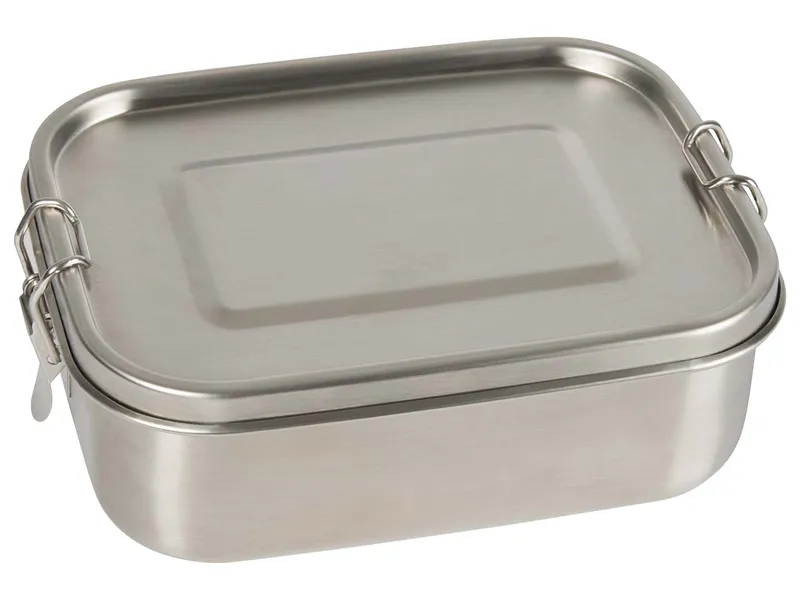 Memo Lunchbox aus Edelstahl mit Trennfach und Silikondichtung, 800 ml – Produktbild 1 von 1