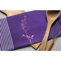Hirschkind Hirschkind Bio & Fair-Trade-Geschirrtuch "Strauchrose" lila – Produktbild 1 von 1