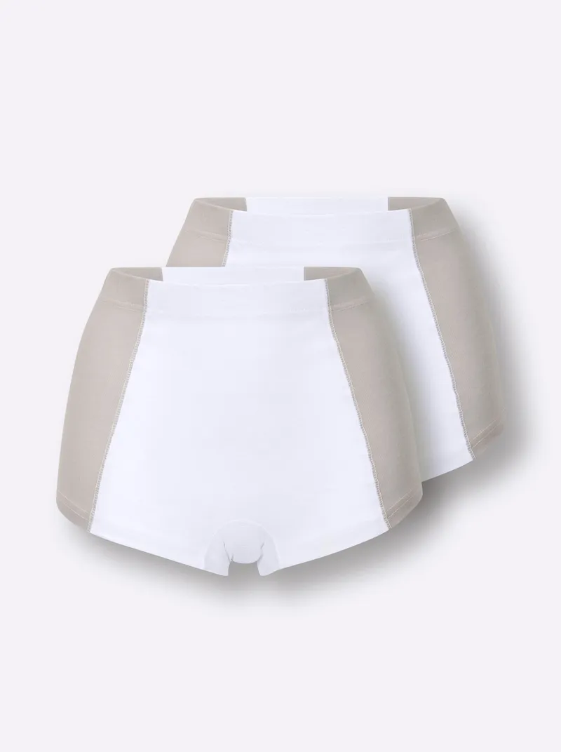 wäschepur Panty weiß-hellgrau, Weiß-hellgrau, – Produktbild 2 von 2