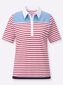 Witt Poloshirt erdbeere-weiß-geringelt – Produktbild 1 von 1
