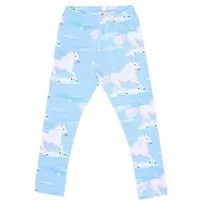 Walkiddy Kinder Leggings GOTS zertifiziert – 95% Bio-Baumwolle, Hellblau mit Wolkenmuster, weich & bequem | Walkiddy – Produktbild 1 von 1