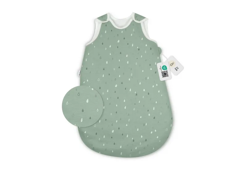 Ehrenkind Ganzjahresschlafsack Schlafsack Rund 2.5 TOG, Bio-Baumwolle, Baby Schlafsack (Standard 100 by OEKO-TEX, 100% Bio-Baumwolle, 2.5 TOG, Ganzjahresschlafsack), Schlafsack Baby 2.5 TOG, Babyschlafsack, Grün, – Produktbild 1 von 5