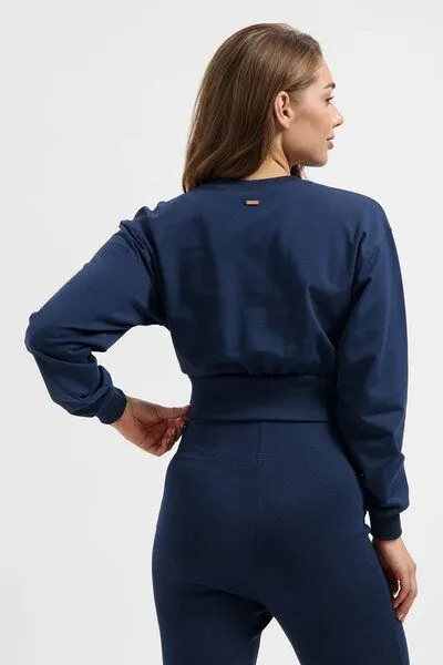 Urban Goddess Urban Goddess Naya Cropped Yoga Longsleeve, Midnight (blau), – Produktbild 3 von 4