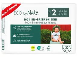 ECO by Naty ECO by Naty Windel, Gr. 2 (3-6 kg), aus FSC-zertifiziertem Zellstoff, 33 Stk. – Produktbild 1 von 1