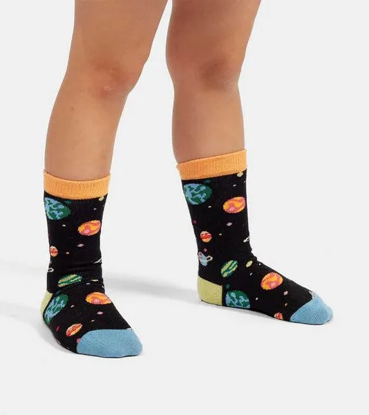 DillySocks DillySocks Kindersocken Lil Outer Space aus Biobaumwoll-Mix, Schwarz, – Produktbild 3 von 3