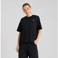 Dedicated DEDICATED Damen T-Shirt Vadstena Femme Leaf, Schwarz, – Produktbild 1 von 1