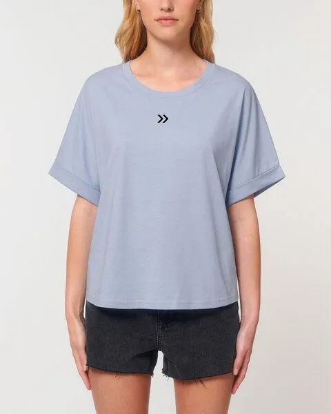 Human Family Human Family Oversize Damen T-Shirt "Skip", Hellblau, – Produktbild 2 von 2