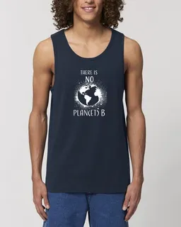 Human Family Human Family Herren Sommer Tanktop aus Bio Baumwolle "Wake - No Planet B" – Produktbild 1 von 1