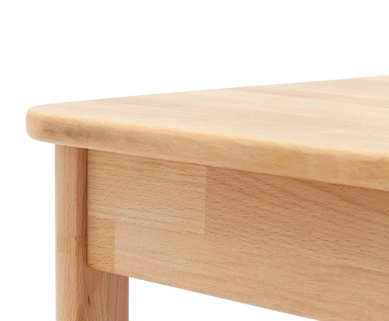 MCA furniture Esstisch Esszimmertisch Oskar, 80X80, Kernbuche massiv (no-Set), Beige, – Produktbild 4 von 4