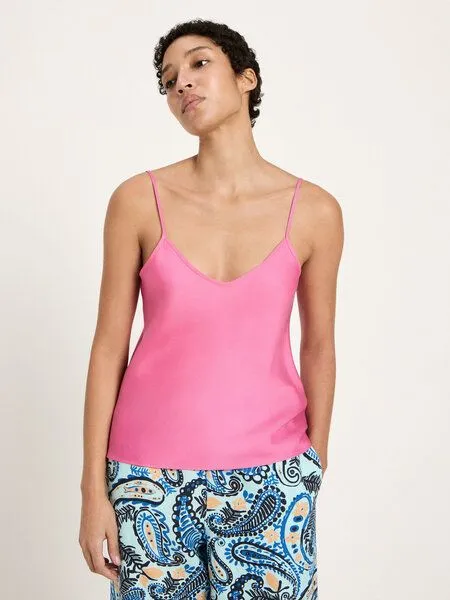 LANIUS LANIUS Trägertop aus Tencel, Bright orchid, – Produktbild 1 von 4