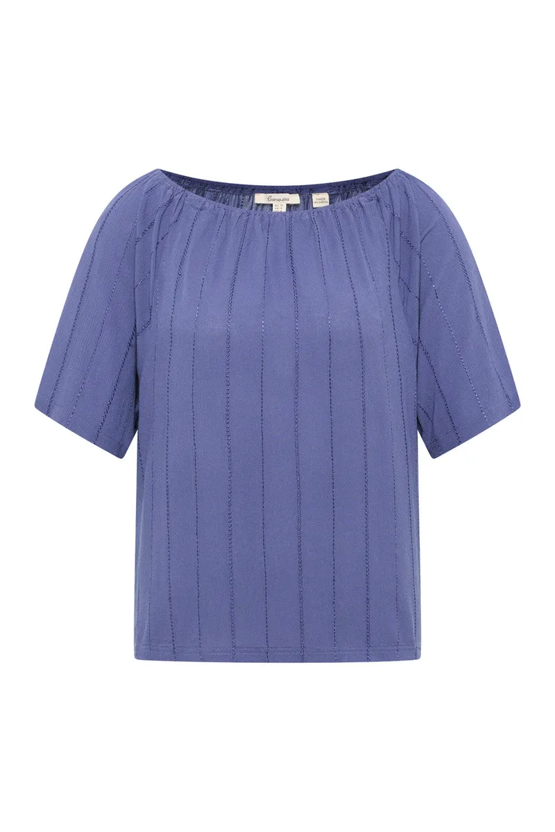 Tranquillo Bluse Ruuth aus EcoVero™ Viskose - indigo blue / 36 – Produktbild 1 von 2