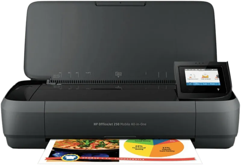 HP HP OfficeJet 250 Mobiledrucker, Schwarz, – Produktbild 2 von 3