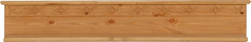 OTTO home Wandregal Indra Regal mit einer dekorativen Fräsung, 120cm breit, aus massiver Kiefer, 120 cm breit, Beige, – Produktbild 5 von 5